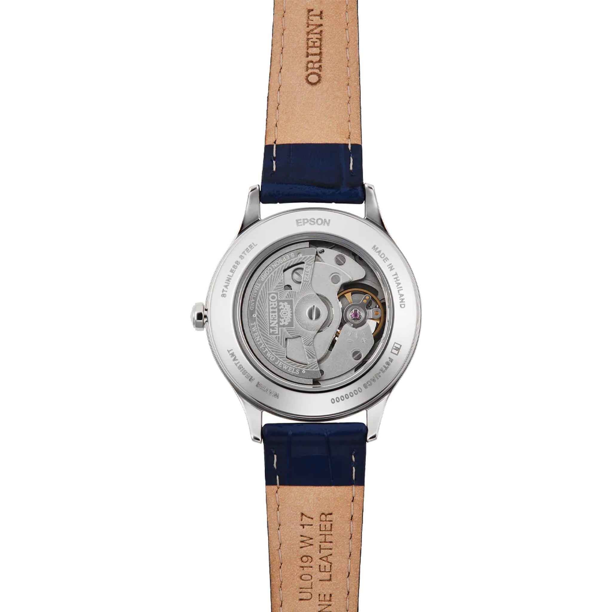 Montre Orient Contemporary RA-AG0018L30B Blue Moon II Cœur ouvert Bleu Automatique