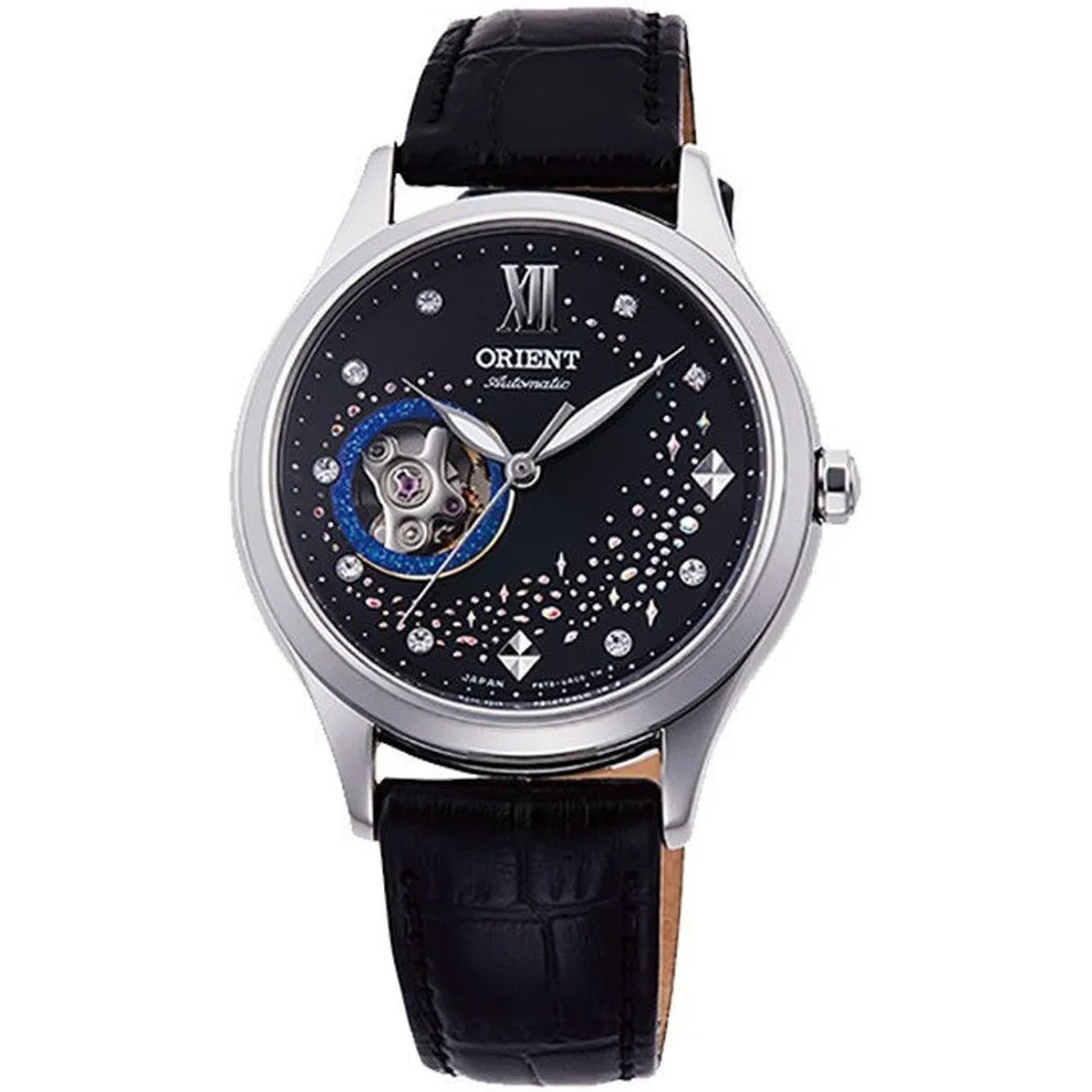 Montre Orient Contemporary RA-AG0019B30B Blue Moon II Cœur ouvert Noir Automatique