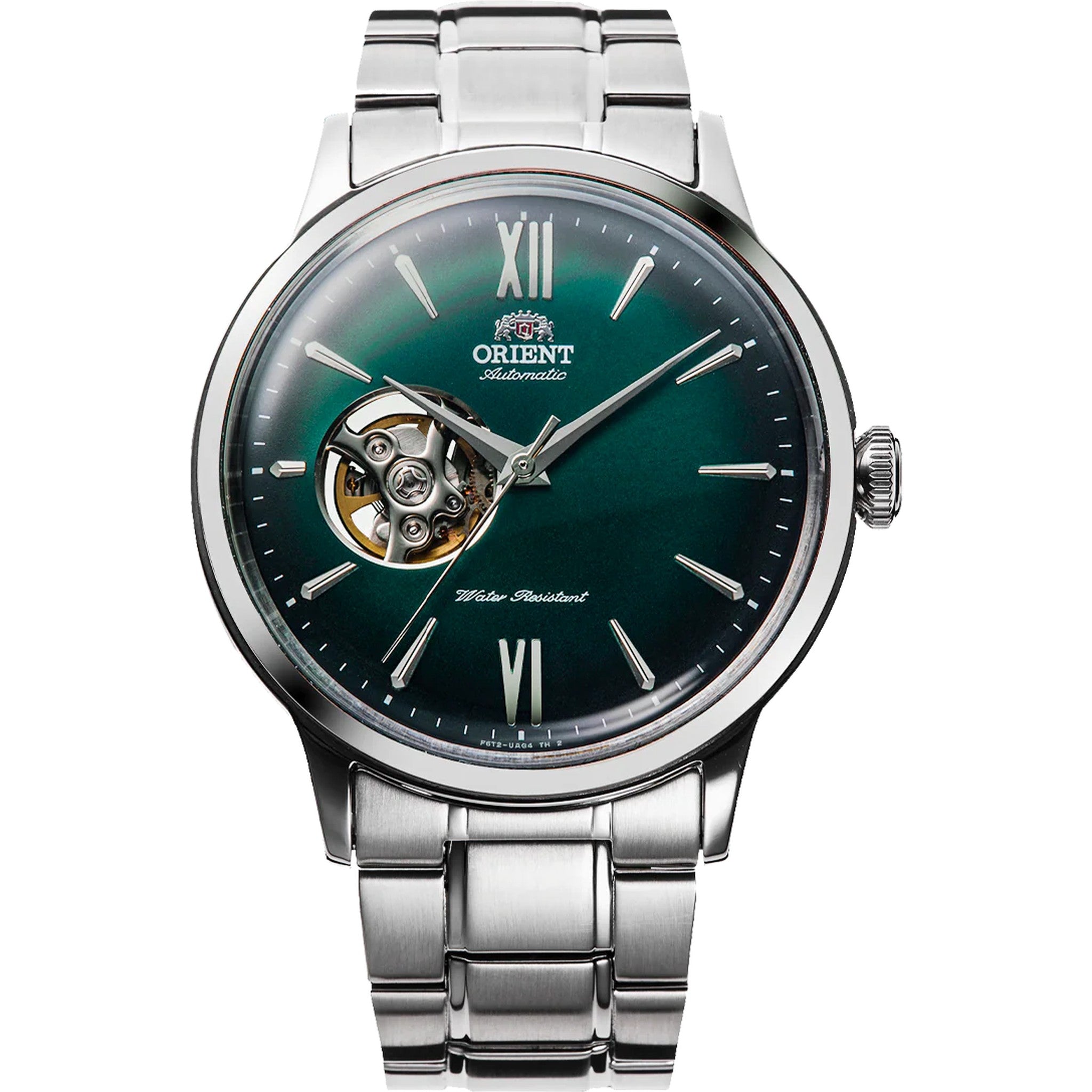 Montre Orient Bambino RA-AG0026E30B Cœur ouvert Vert Automatique