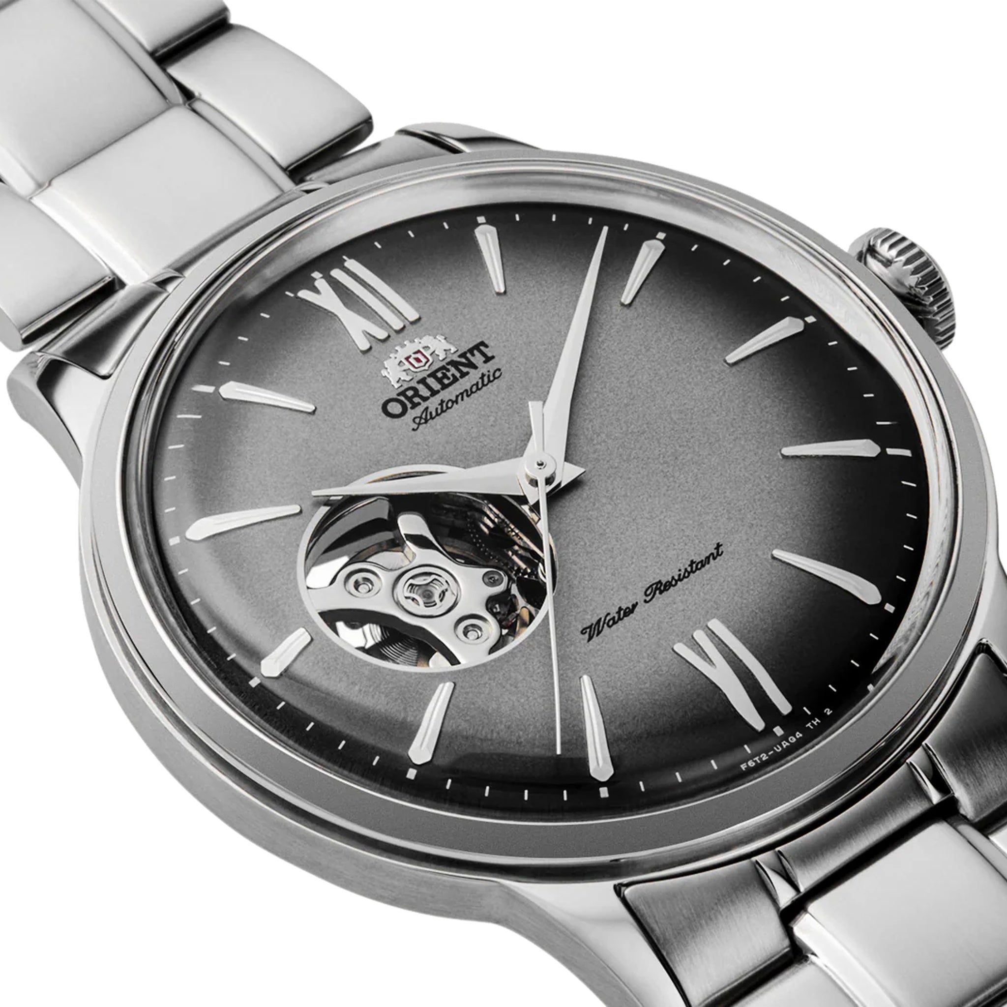 Montre Orient Bambino RA-AG0029N30B Cœur ouvert Gris Automatique