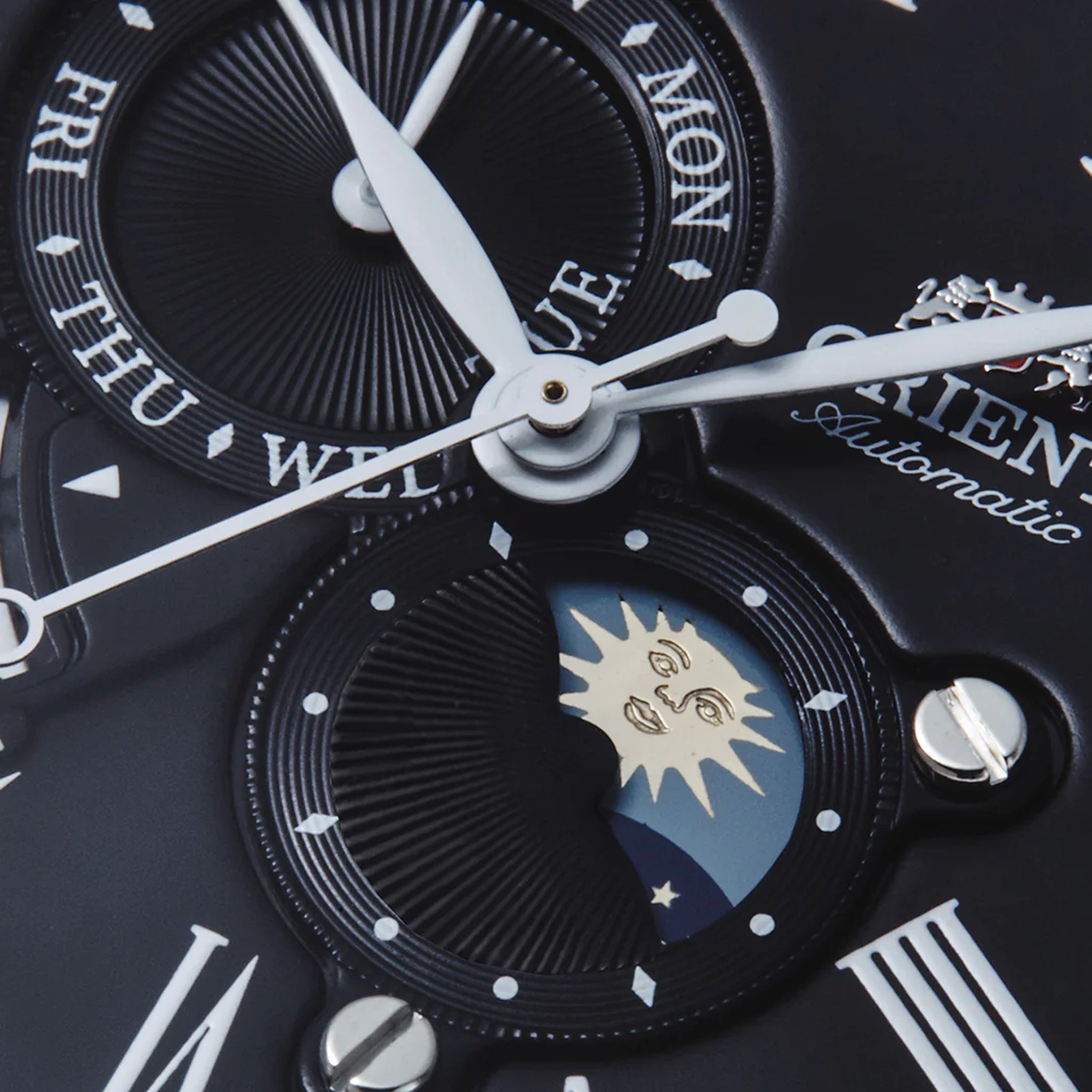 Montre Orient Classic RA-AK0010B30B Sun & Moon Noir Solaire