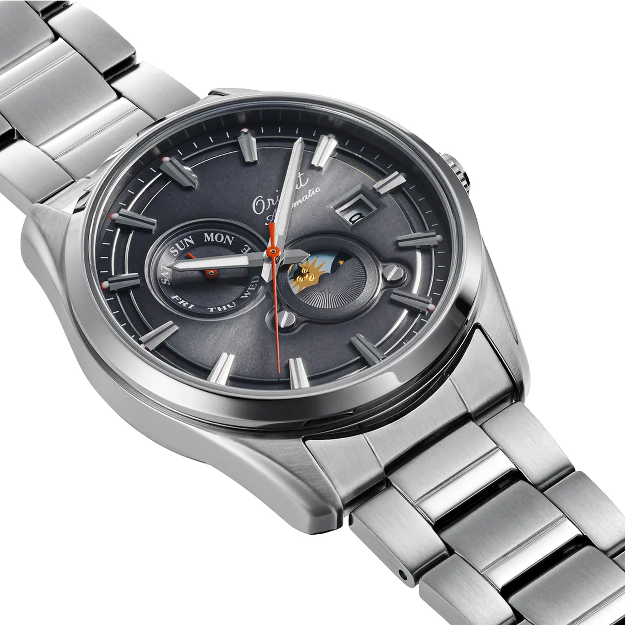 Montre Orient Stretto RA-AK0311N30B 75th Anniversary Edition Gris Solaire
