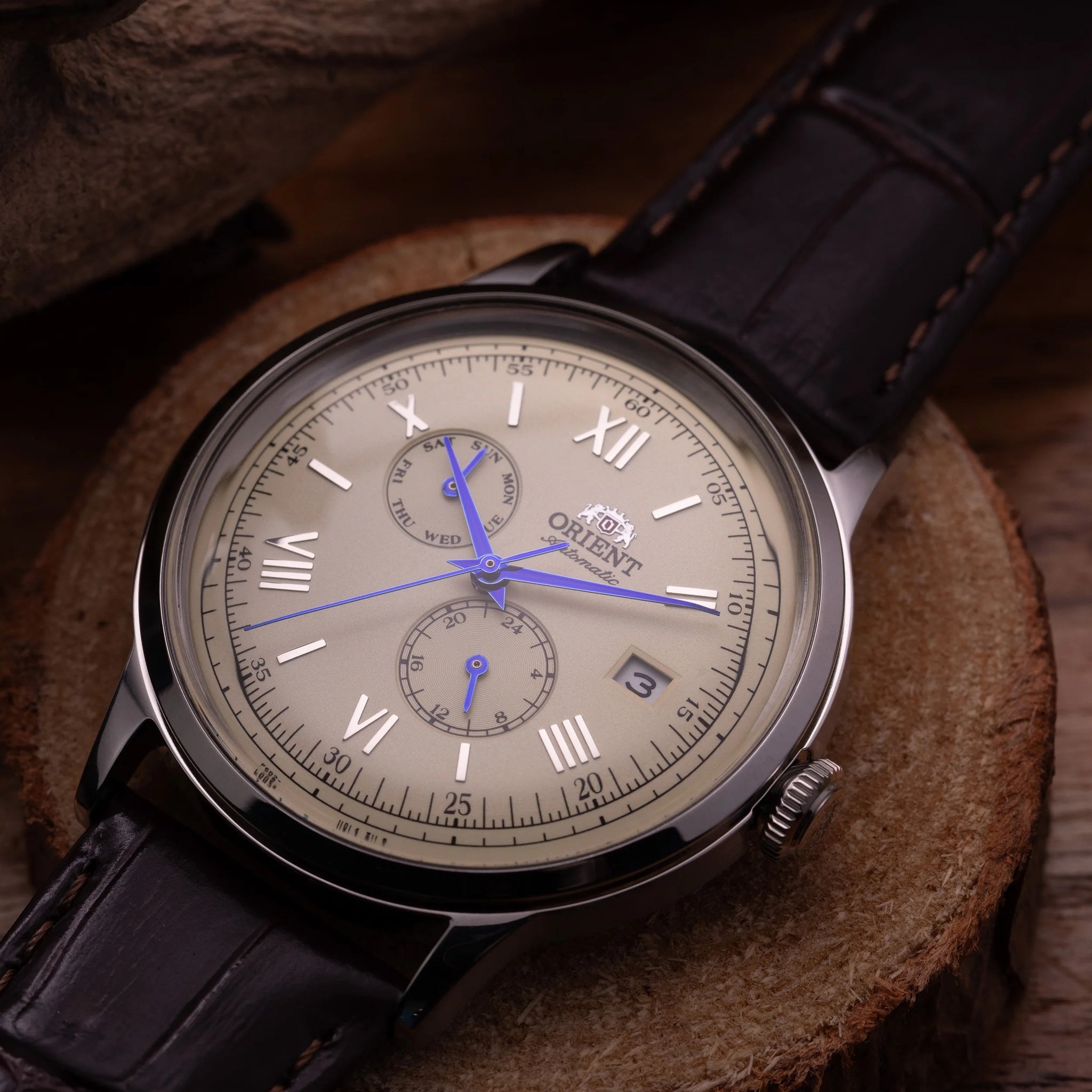 Montre Orient Bambino RA-AK0702Y30B Beige Automatique