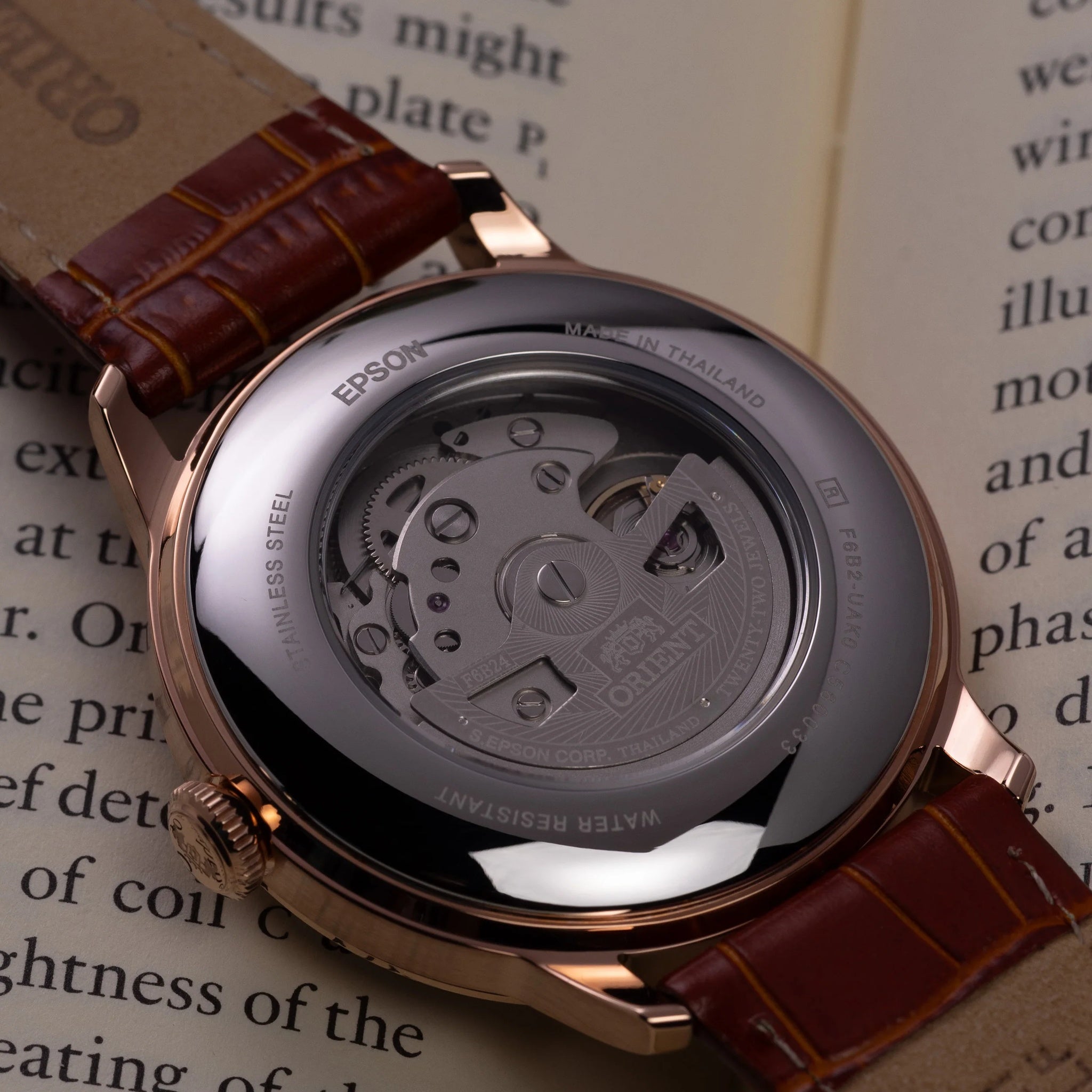 Montre Orient Bambino RA-AK0801S30B Sun & Moon Blanc Automatique