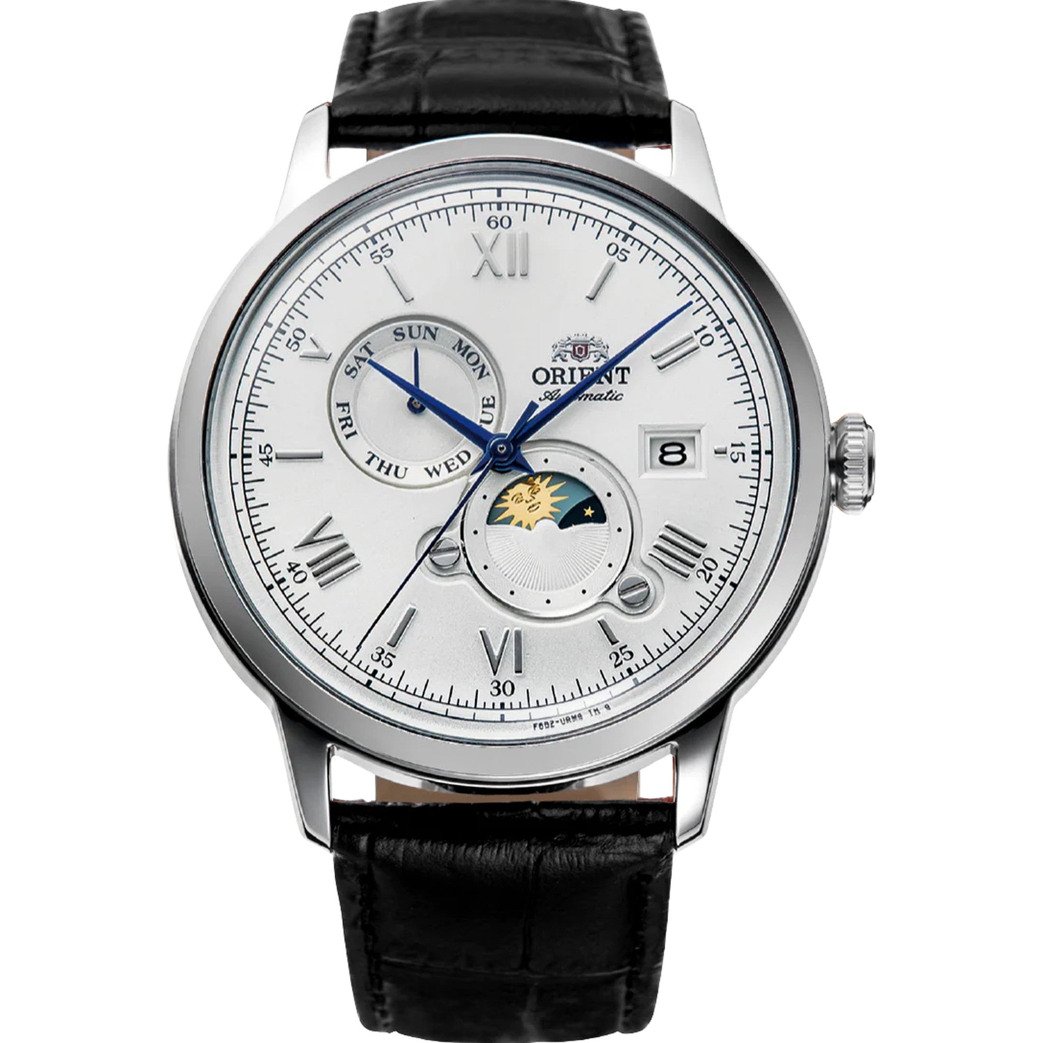 Montre Orient Bambino RA-AK0802S30B Sun&Moon Blanc Automatique