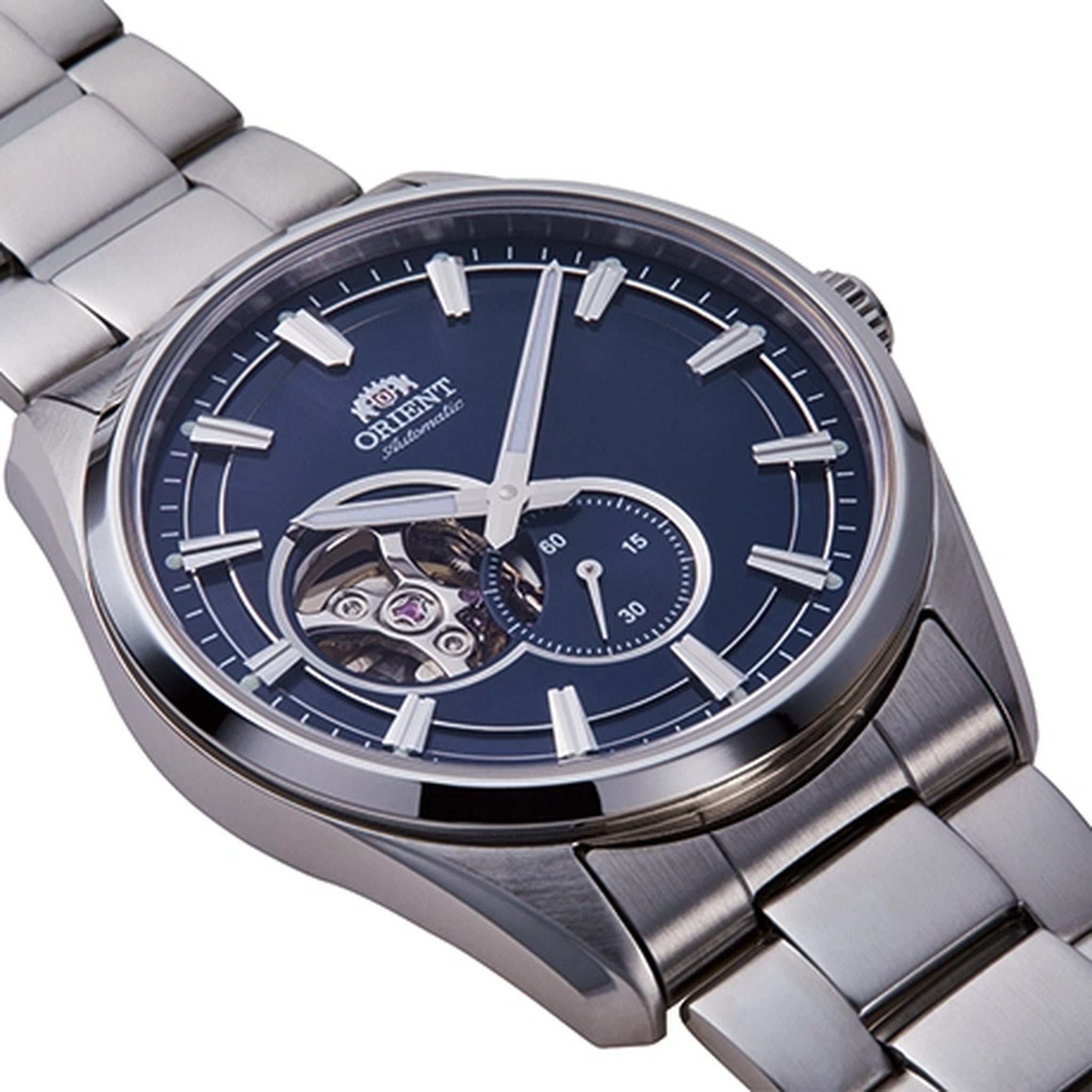 Montre Orient Contemporary RA-AR0003L30B Cœur ouvert Bleu Automatique
