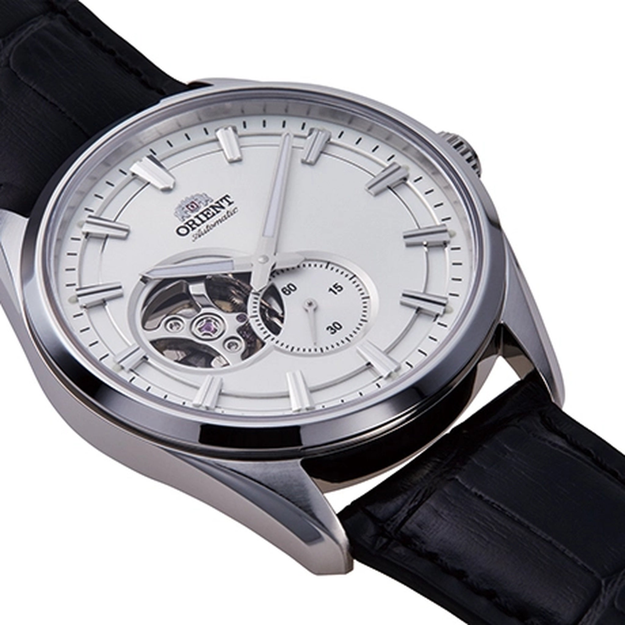 Montre Orient Contemporary RA-AR0004S30B Cœur ouvert Blanc Automatique