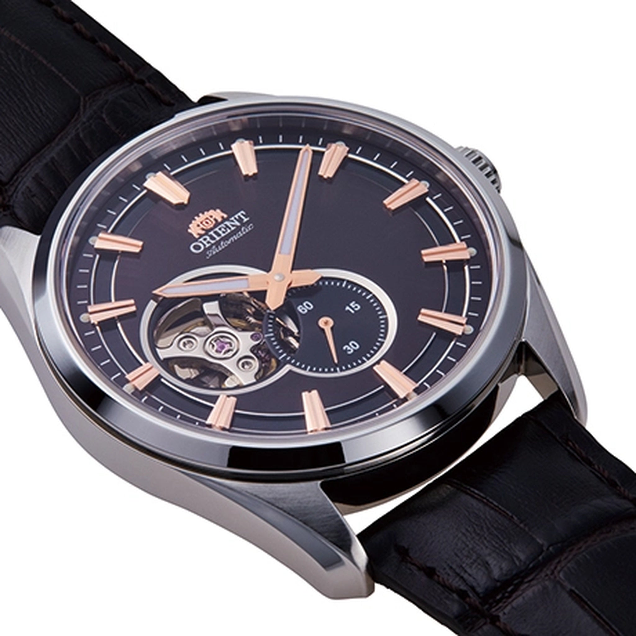 Montre Orient Contemporary RA-AR0005Y30B Cœur ouvert Marron Automatique