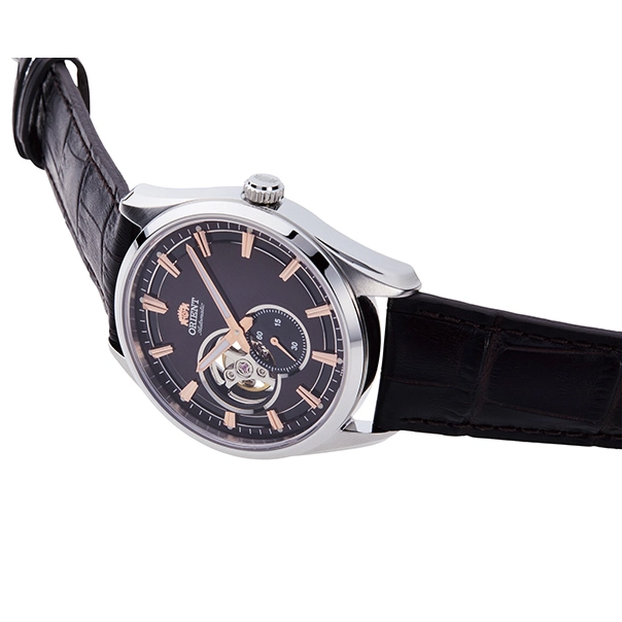 Montre Orient Contemporary RA-AR0005Y30B Cœur ouvert Marron Automatique