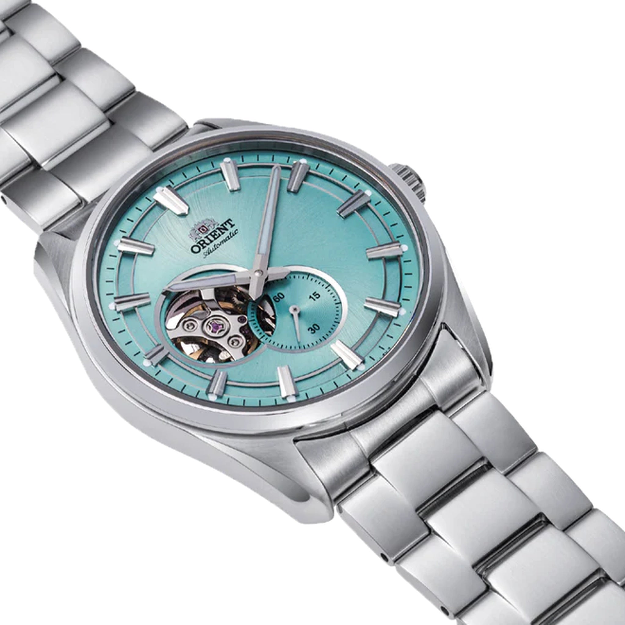 Montre Orient Contemporary RA-AR0009L30B Cœur ouvert Bleu Automatique