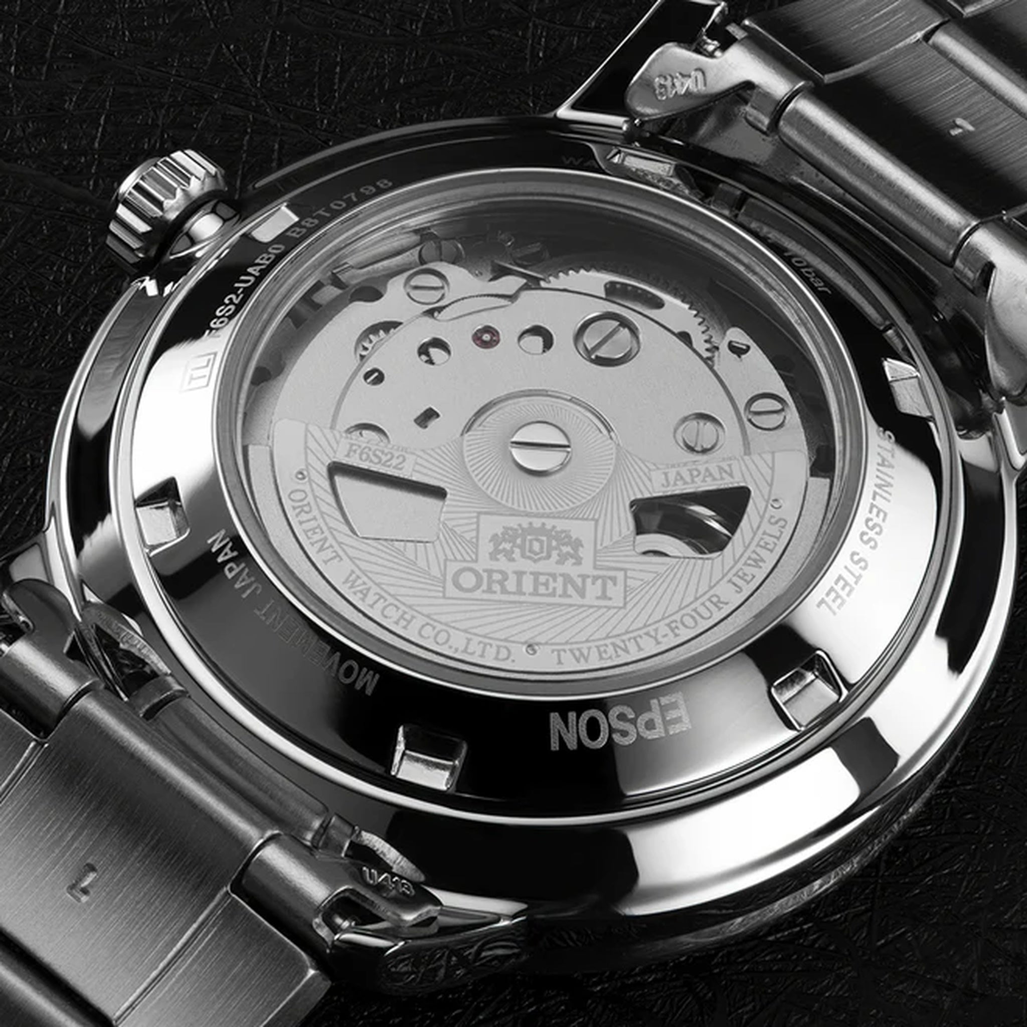 Montre Orient Contemporary RA-AR0102S30B Cœur ouvert Blanc Automatique