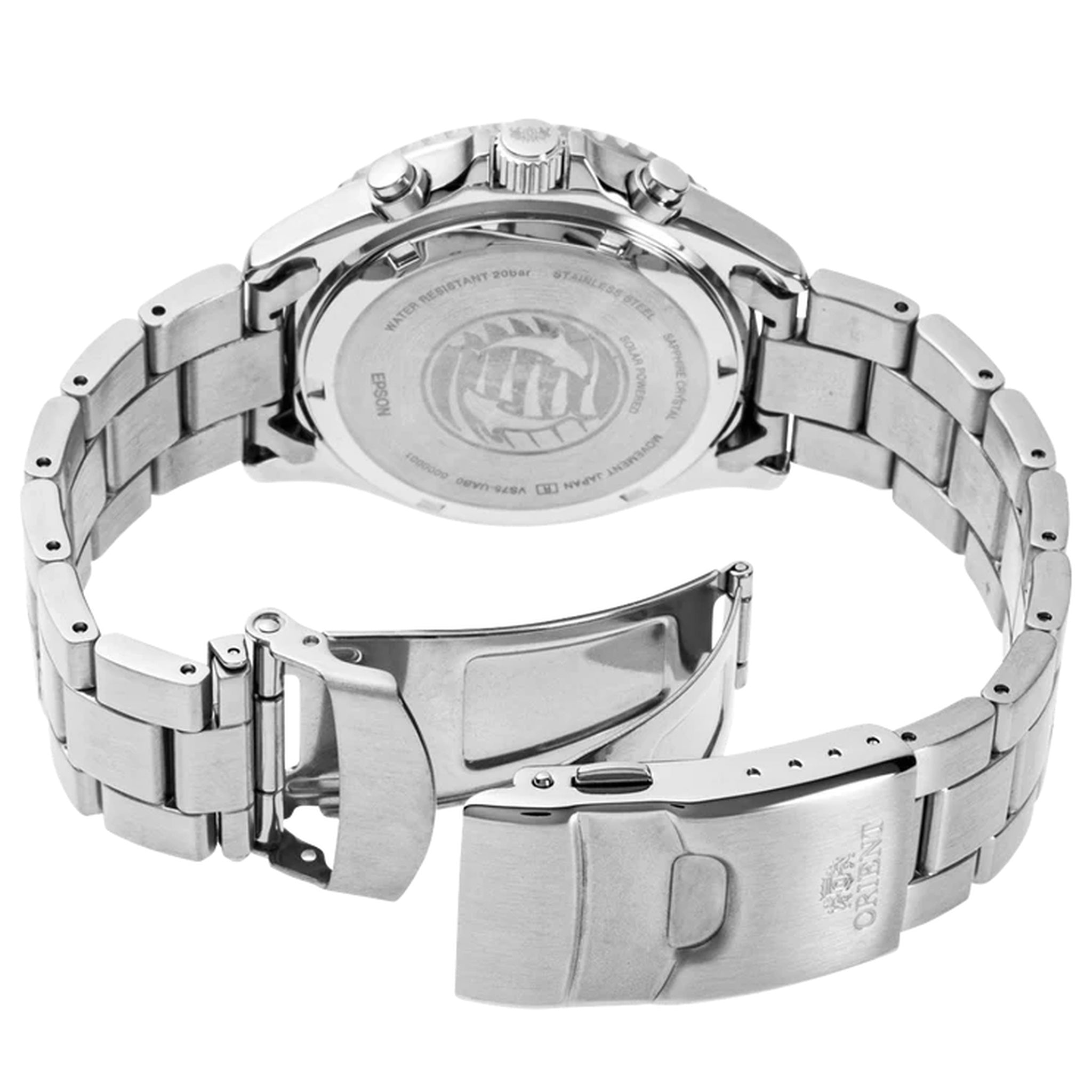 Montre Orient Mako RA-TX0201L10B Sports Solar Chronograph Bleu Solaire