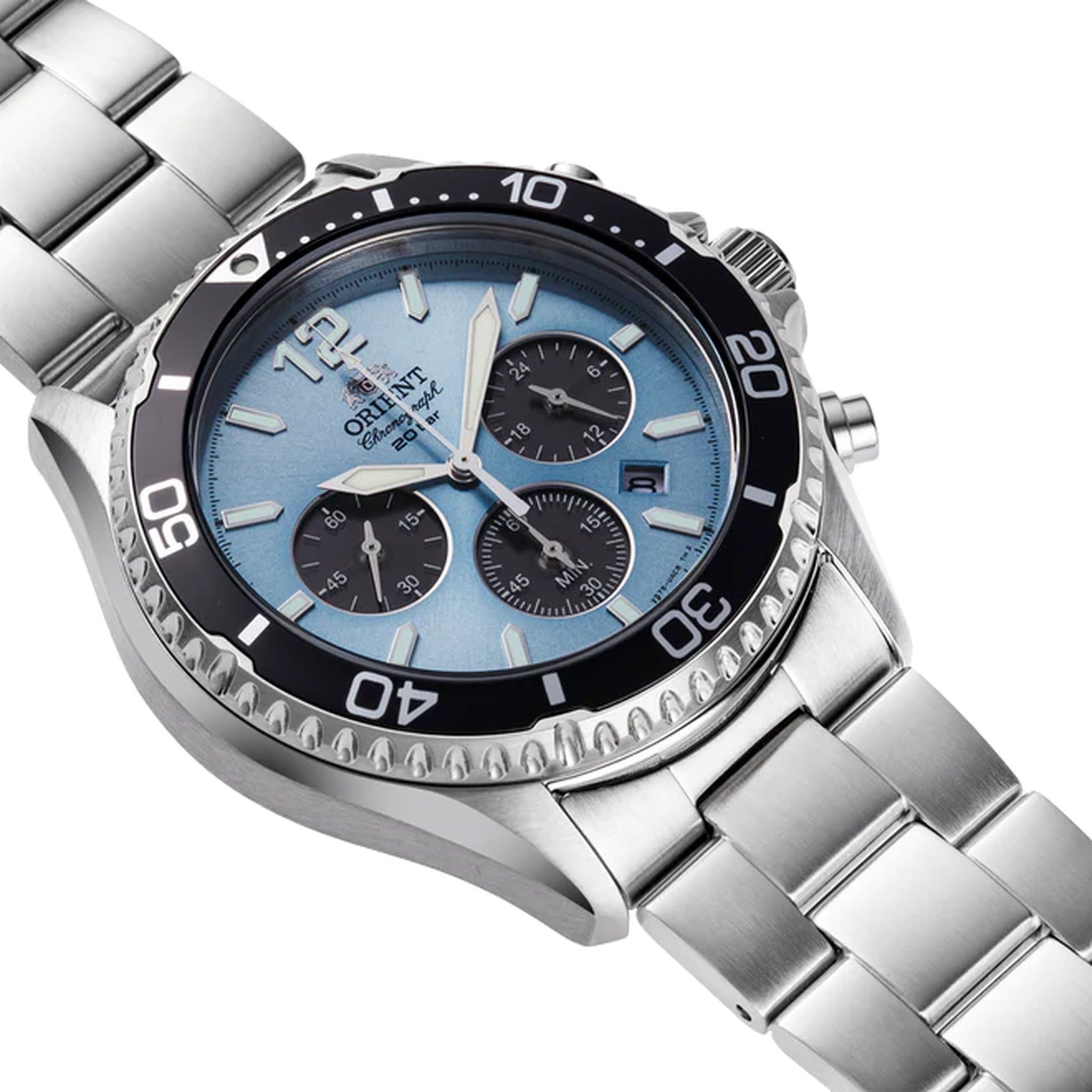 Montre Orient Mako RA-TX0206L10B Sports Solar Chronograph Bleu Solaire