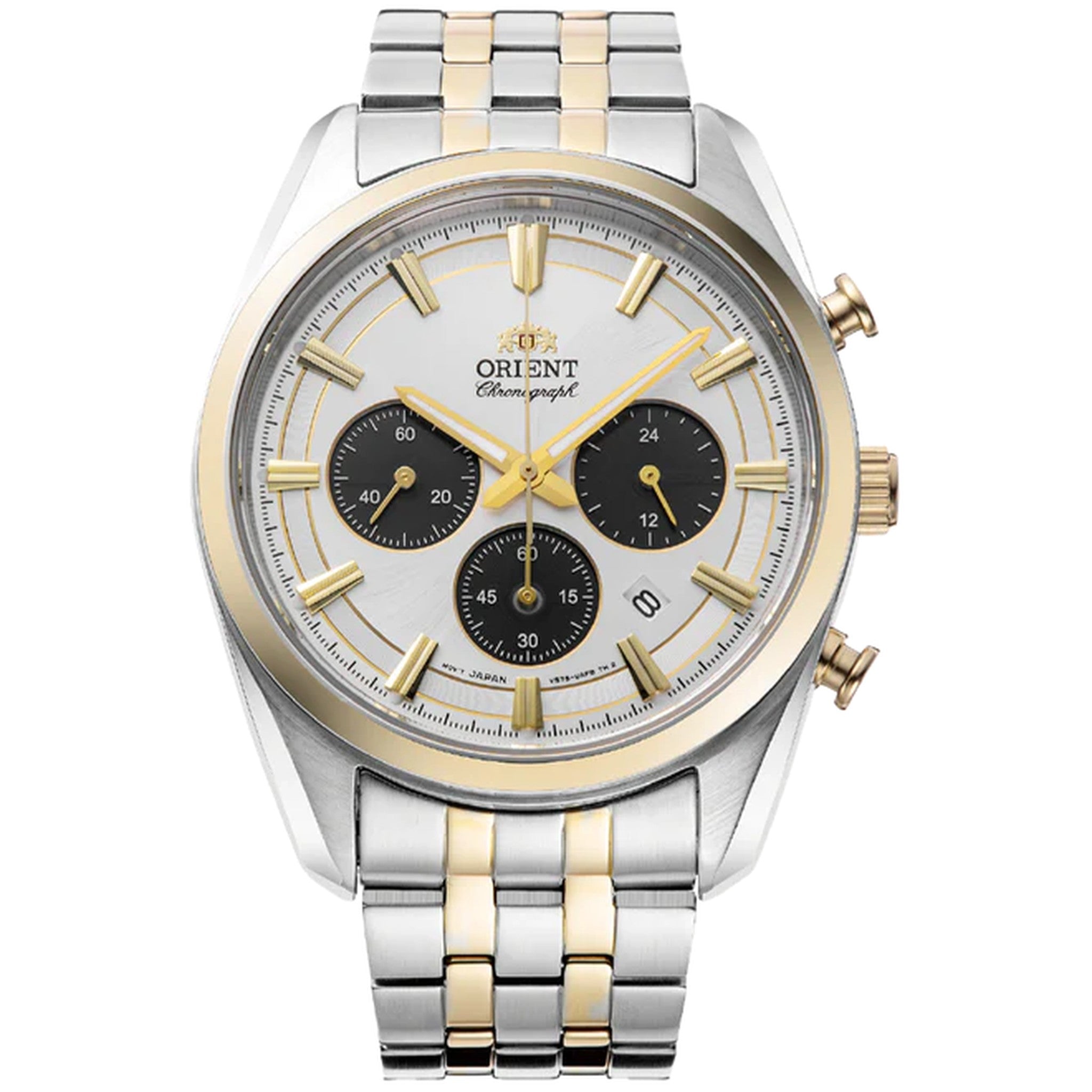 Montre Orient Stretto RA-TX0302S10B Solar Chronograph Blanc Solaire