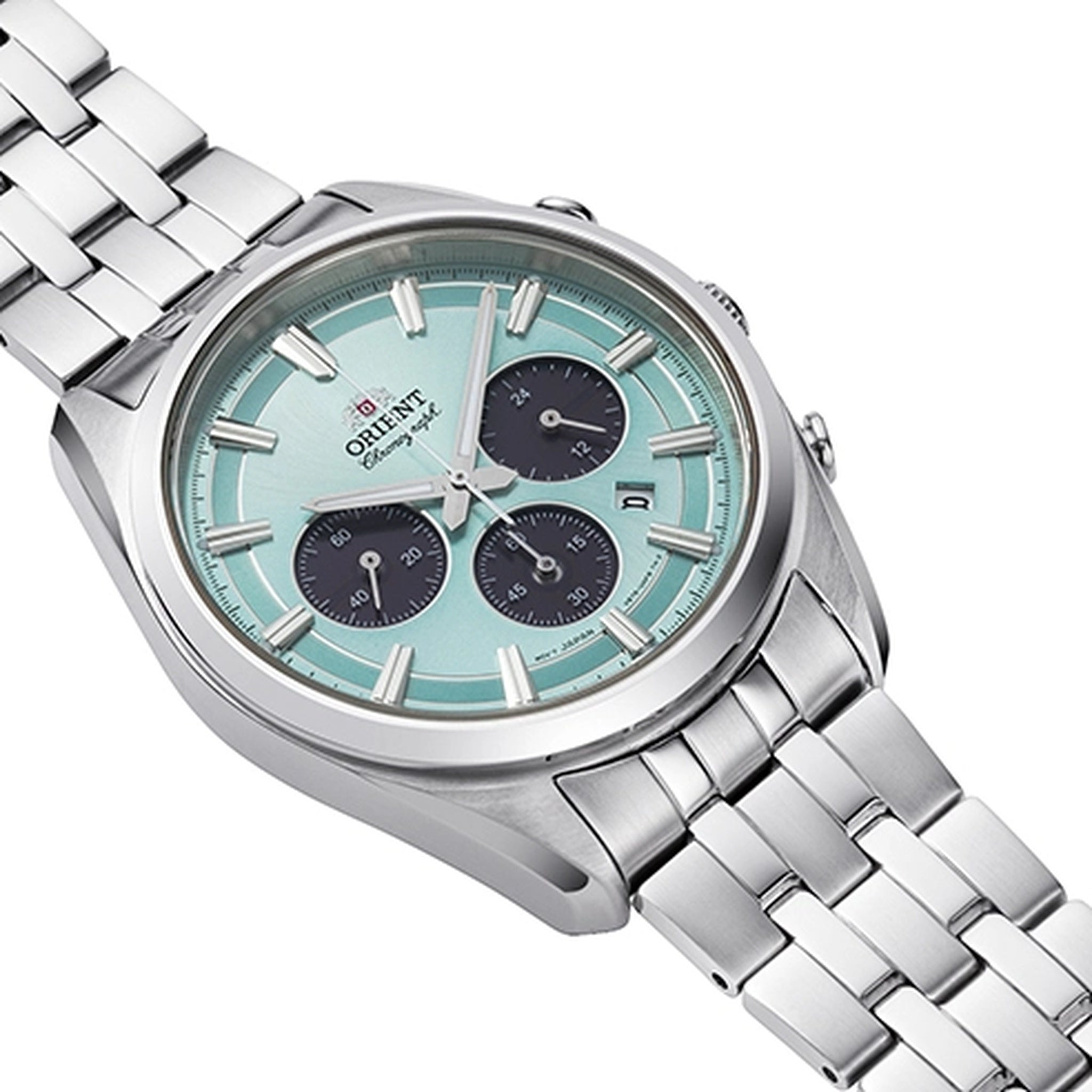 Montre Orient Stretto RA-TX0304L10B Solar Chronograph Bleu Solaire