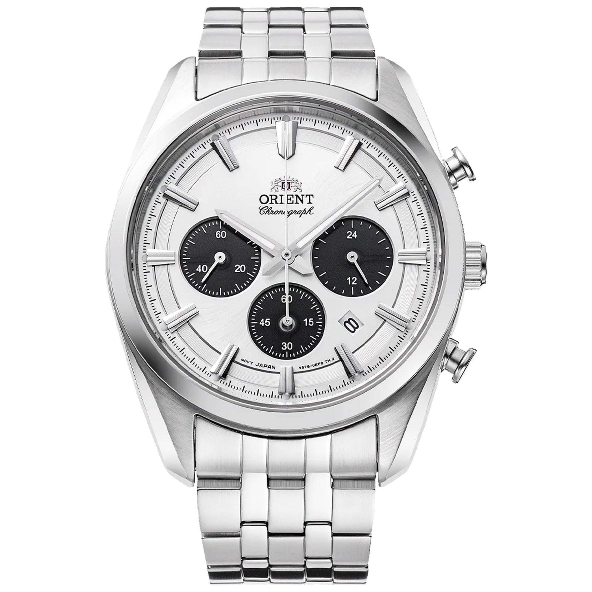Montre Orient Stretto RA-TX0305S10B Solar Chronograph Blanc Solaire