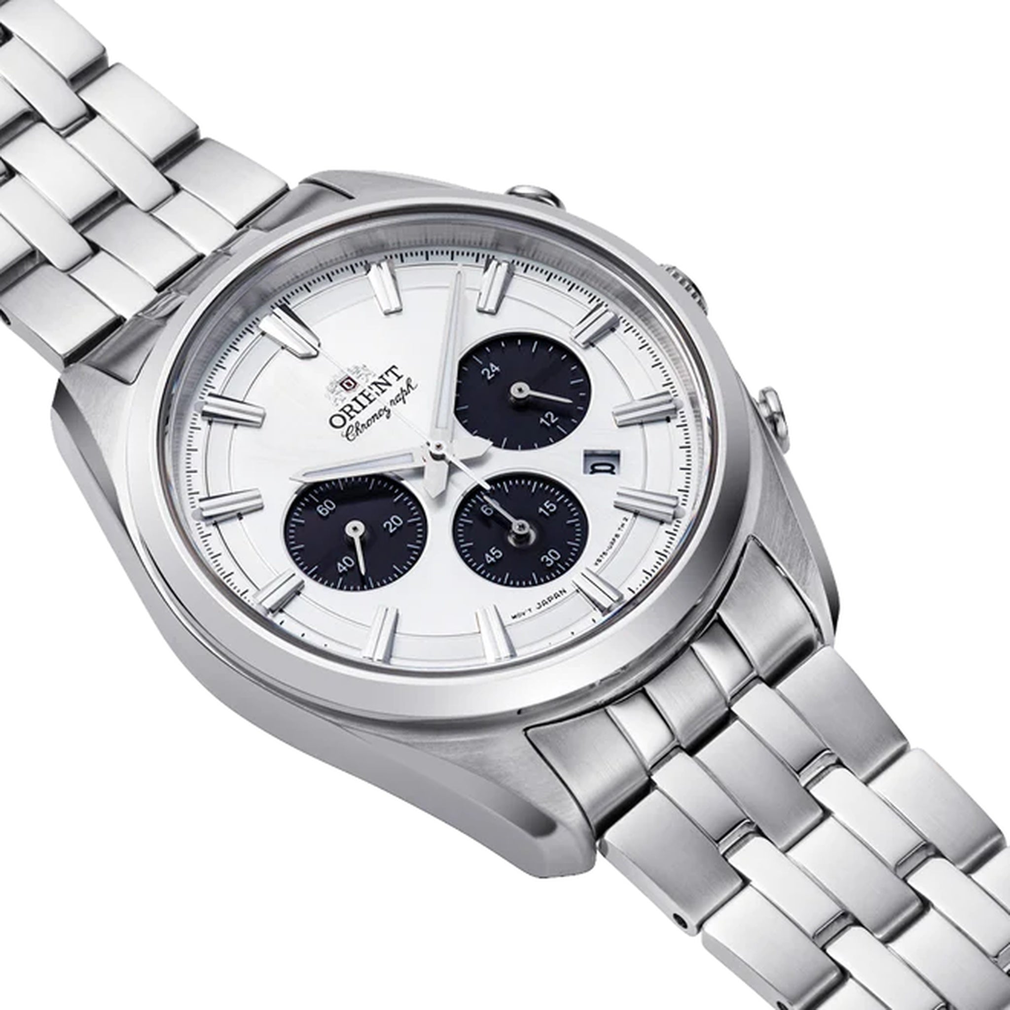Montre Orient Stretto RA-TX0305S10B Solar Chronograph Blanc Solaire
