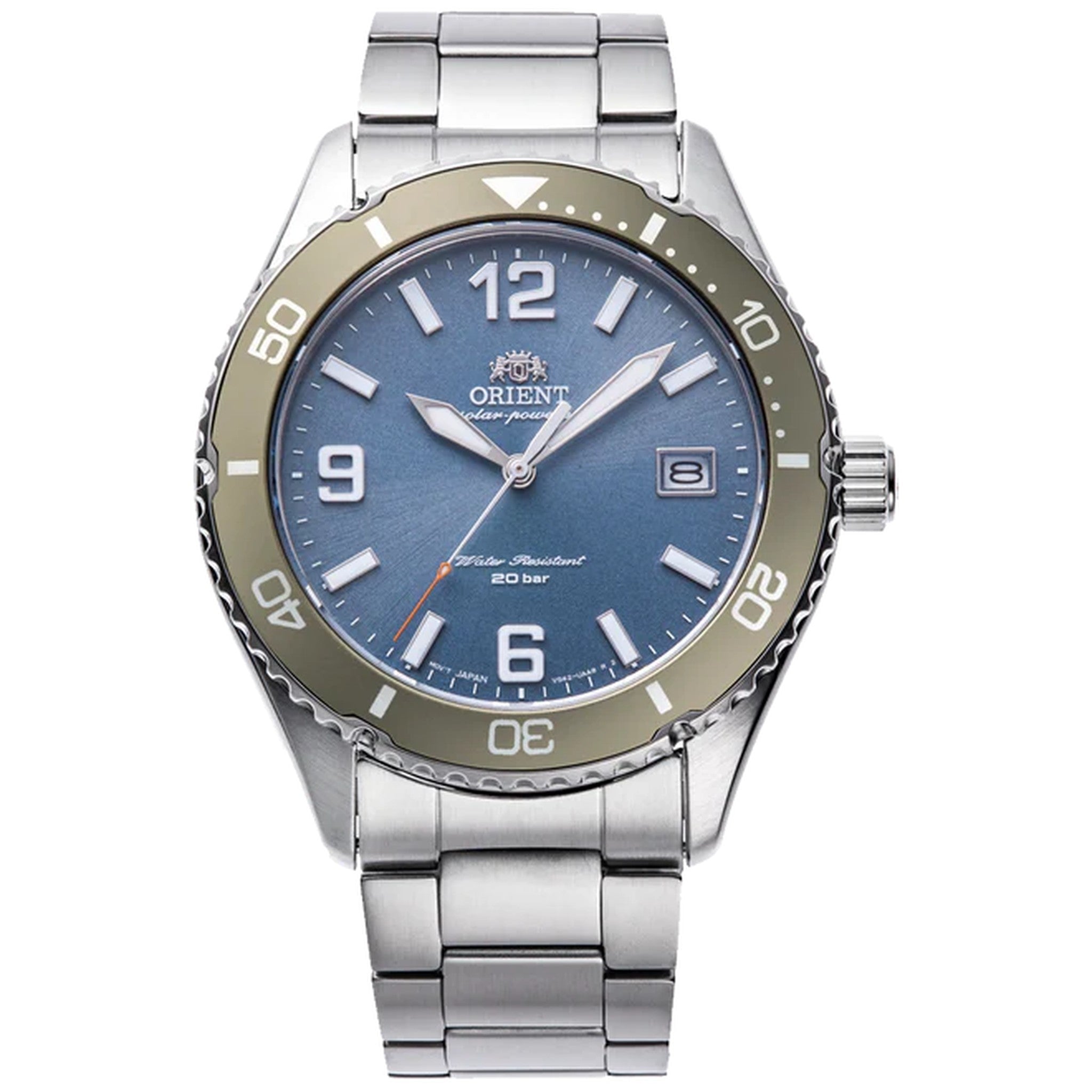 Montre Orient Mako RA-WJ0002L10B Bleu Solaire