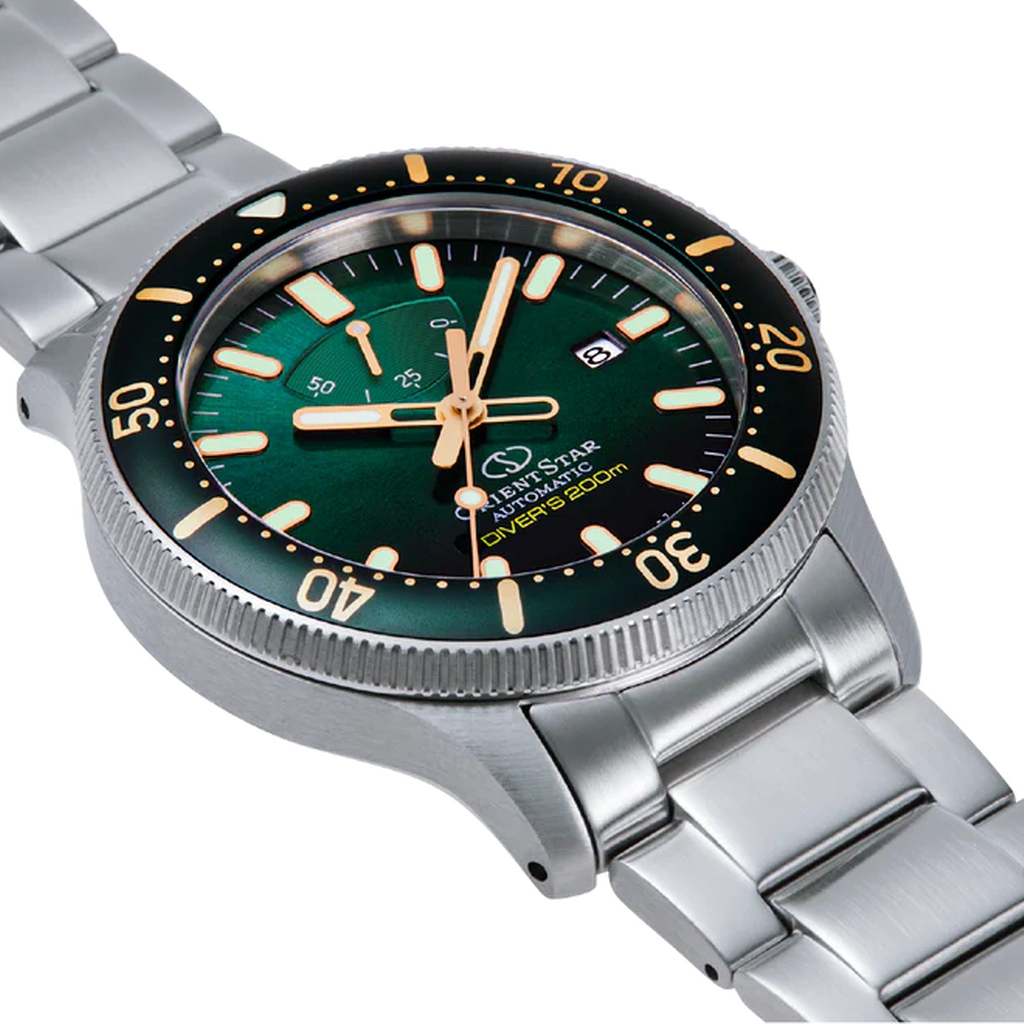 Montre Orient Star Sport Diver RE-AU0307E00B Réserve de marche Vert Automatique