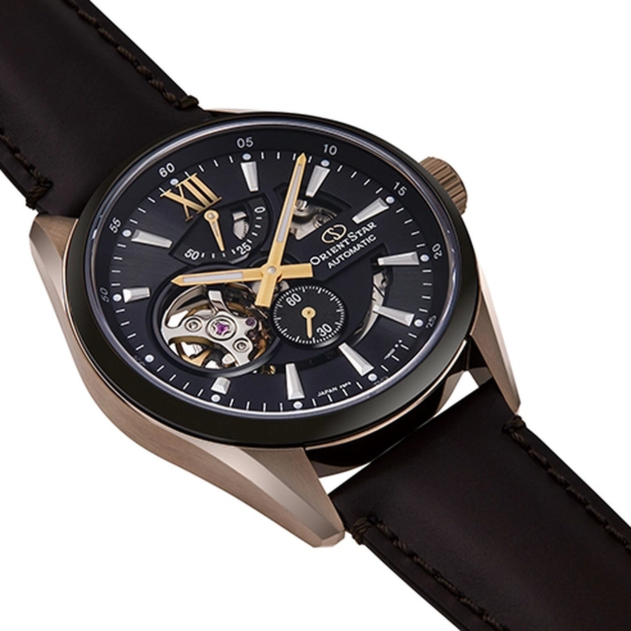 Montre Orient Star Contemporary RE-AV0115B00B Cœur ouvert Noir Automatique