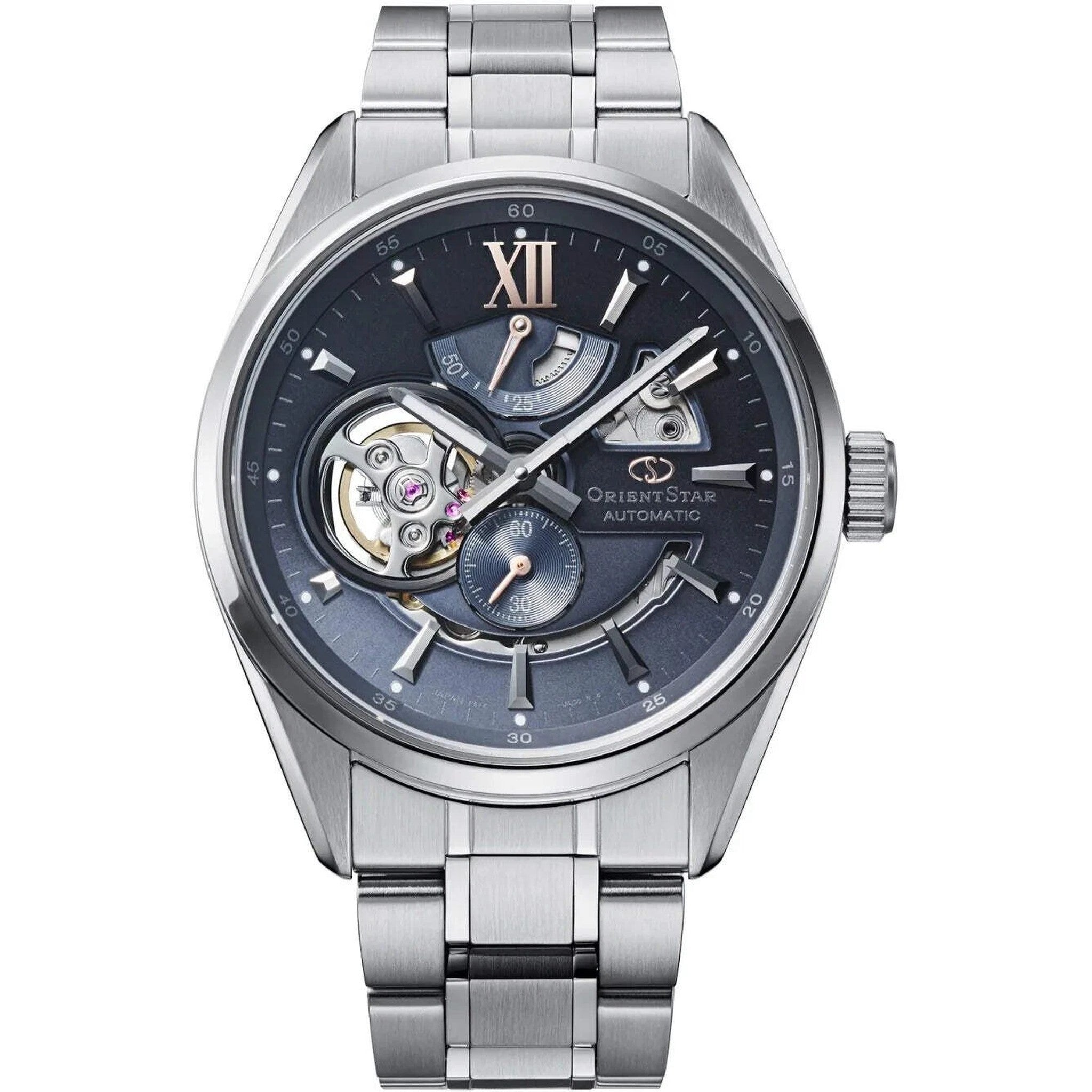 Montre Orient Star Contemporary RE-AV0132L00B Cœur Ouvert Bleu Automatique