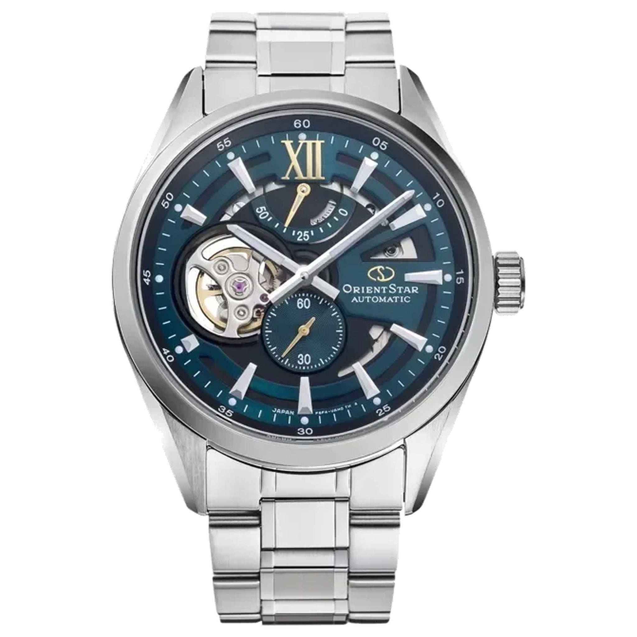 Montre Orient Star Contemporary RE-AV0134E00B Cœur Ouvert Bleu Automatique