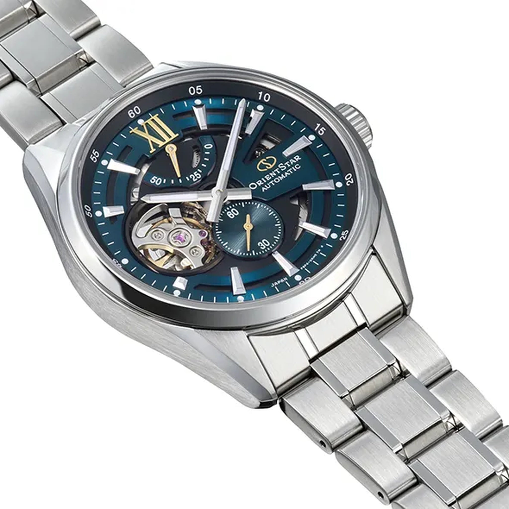 Montre Orient Star Contemporary RE-AV0134E00B Cœur Ouvert Bleu Automatique