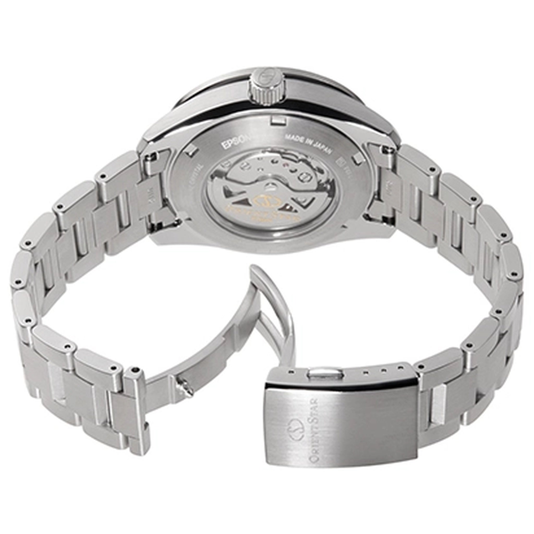 Montre Orient Star Contemporary RE-AV0A02S00B Cœur Ouvert Argenté Automatique