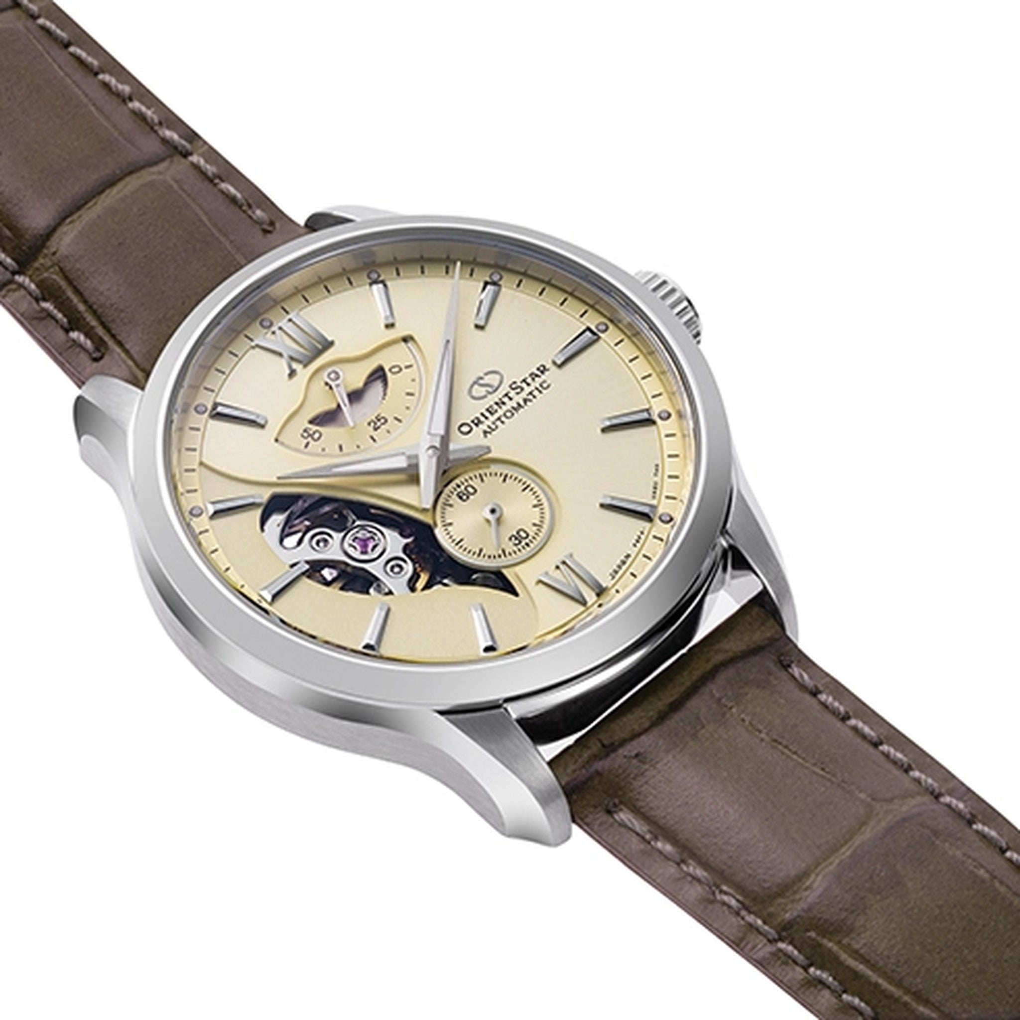 Montre Orient Star Contemporary RE-AV0B10G00B Cœur Ouvert Champagne Automatique