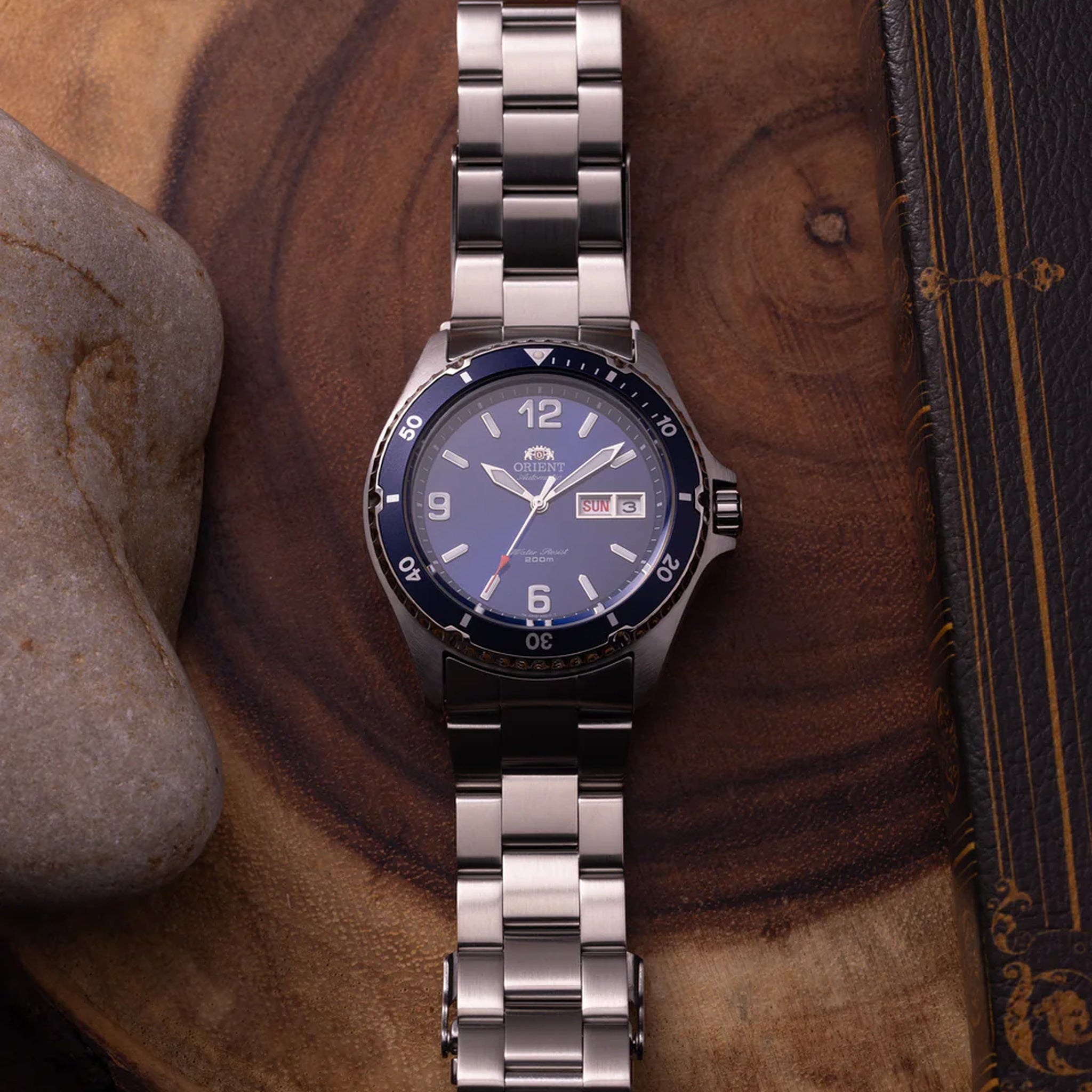 Montre Orient Mako II TAA02002D9 Bleu Automatique