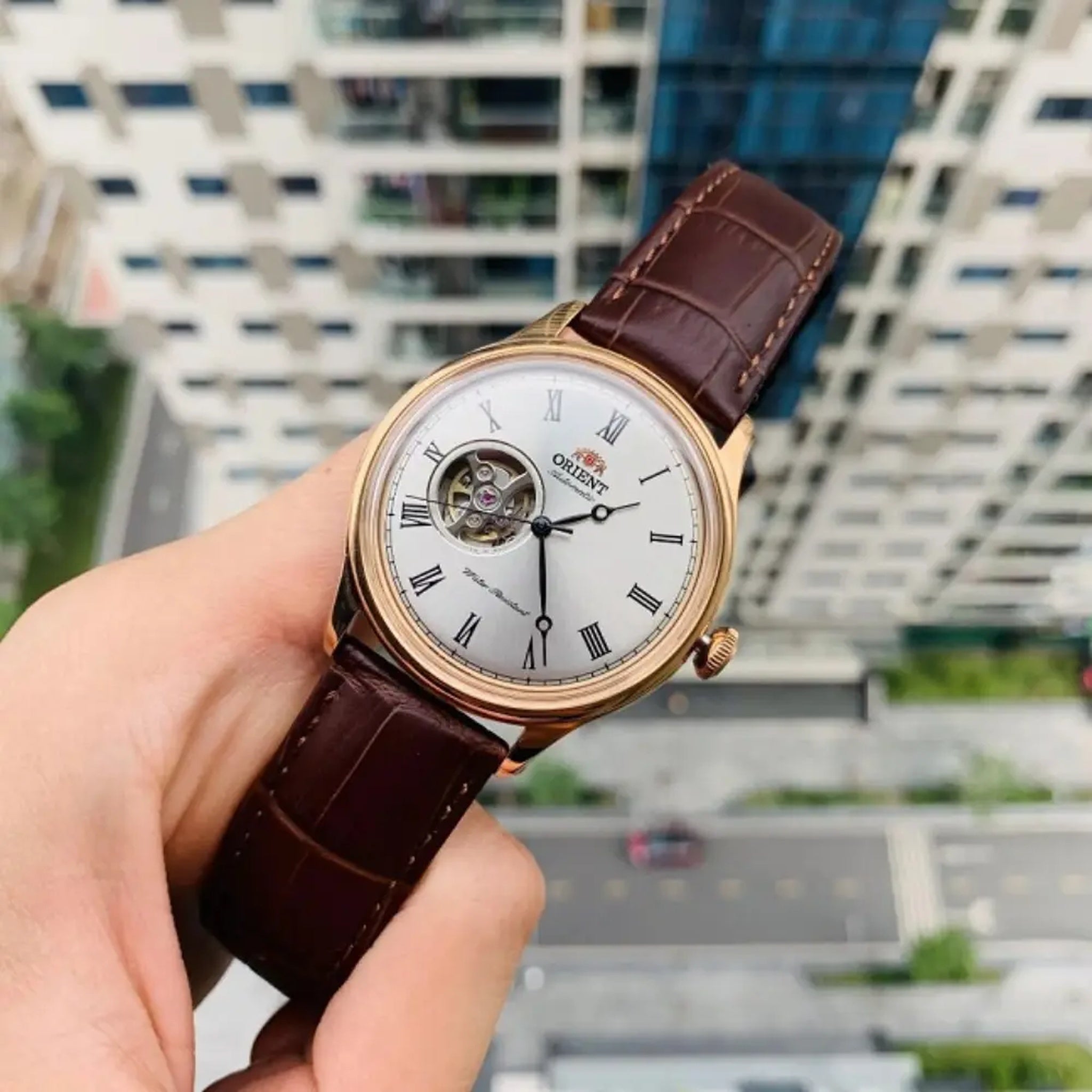 Montre Orient Bambino 2ème Génération TAG00001S0 Cœur ouvert Argenté Automatique