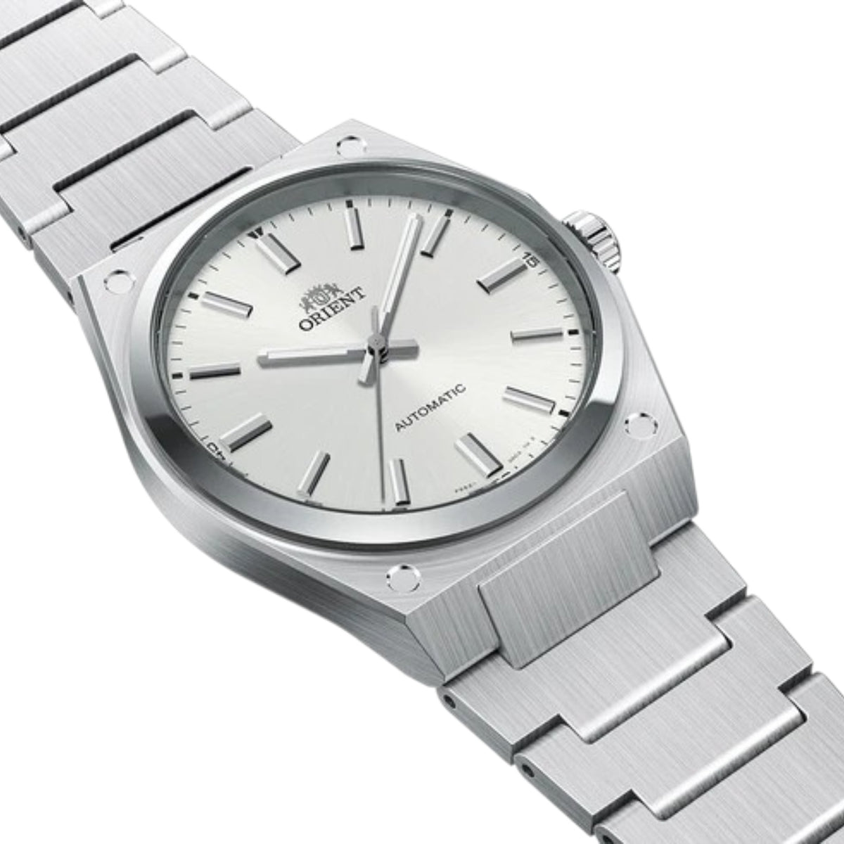Orient Flusso RA-BB0204S30B Silver White Automatic Watch