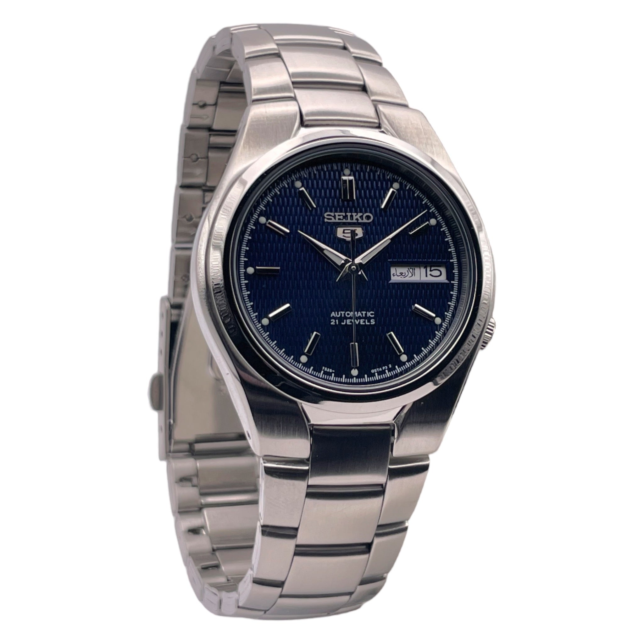 Seiko snk hot sale blue dial