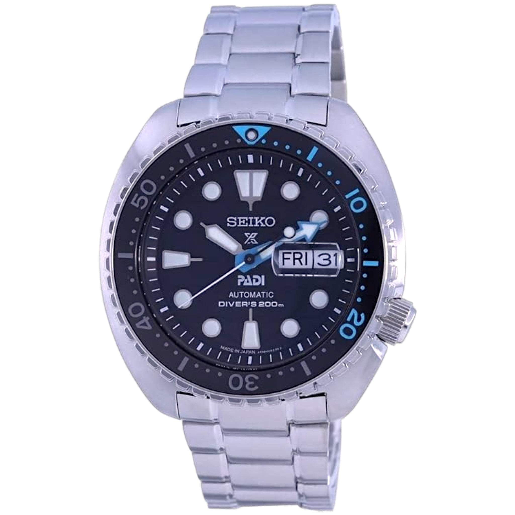 Montre Seiko Prospex PADI Homme Automatique SRPG19J1 Noir Bleu Édition King Turtle